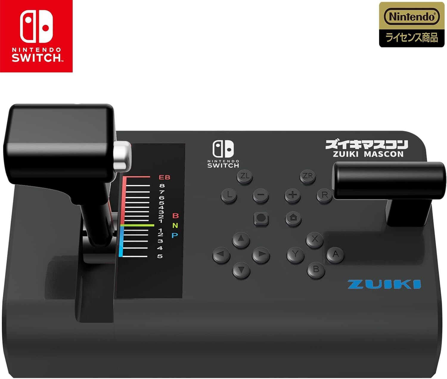 ZUIKI MASCON Controller Densha de GO for Nintendo Switch BLACK AUTH From Japan