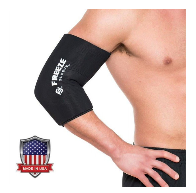 Freeze Sleeve Cold Therapy Compression Sleeve Black Medium Knee Elbow Wrist