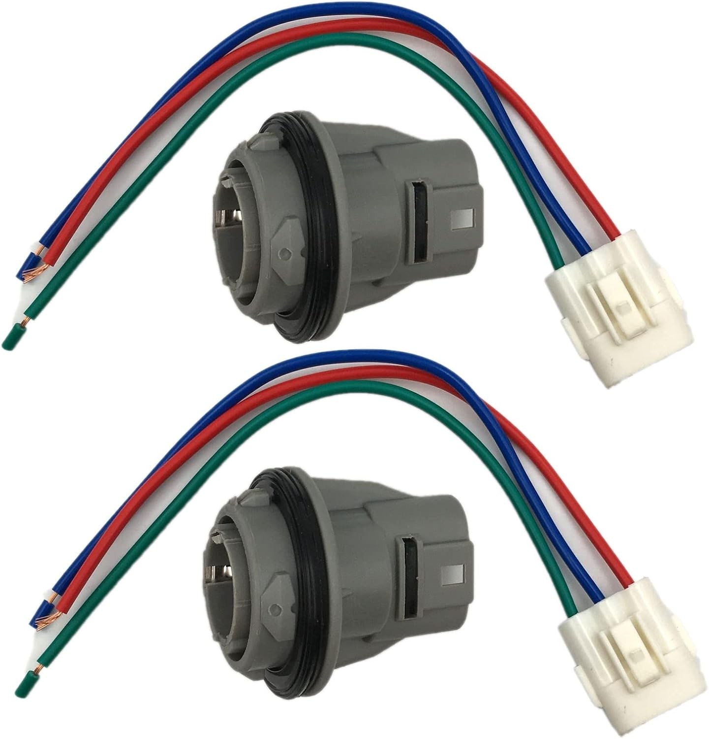 2 Front Turn Signal Light Socket Connector Harness W/ 3-Wire Kit For Honda Civic