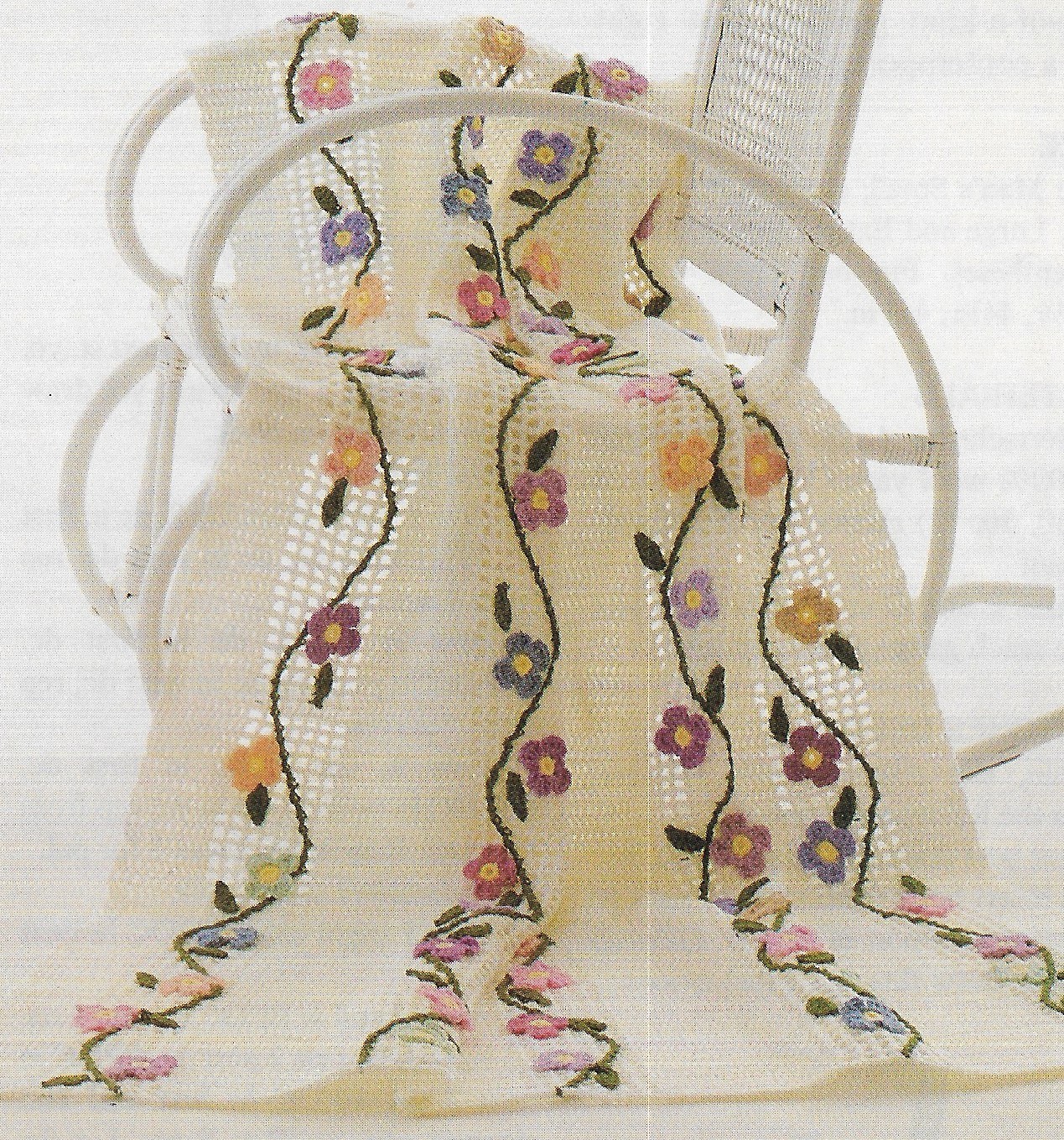 Trellis Afghan crochet pattern instructions
