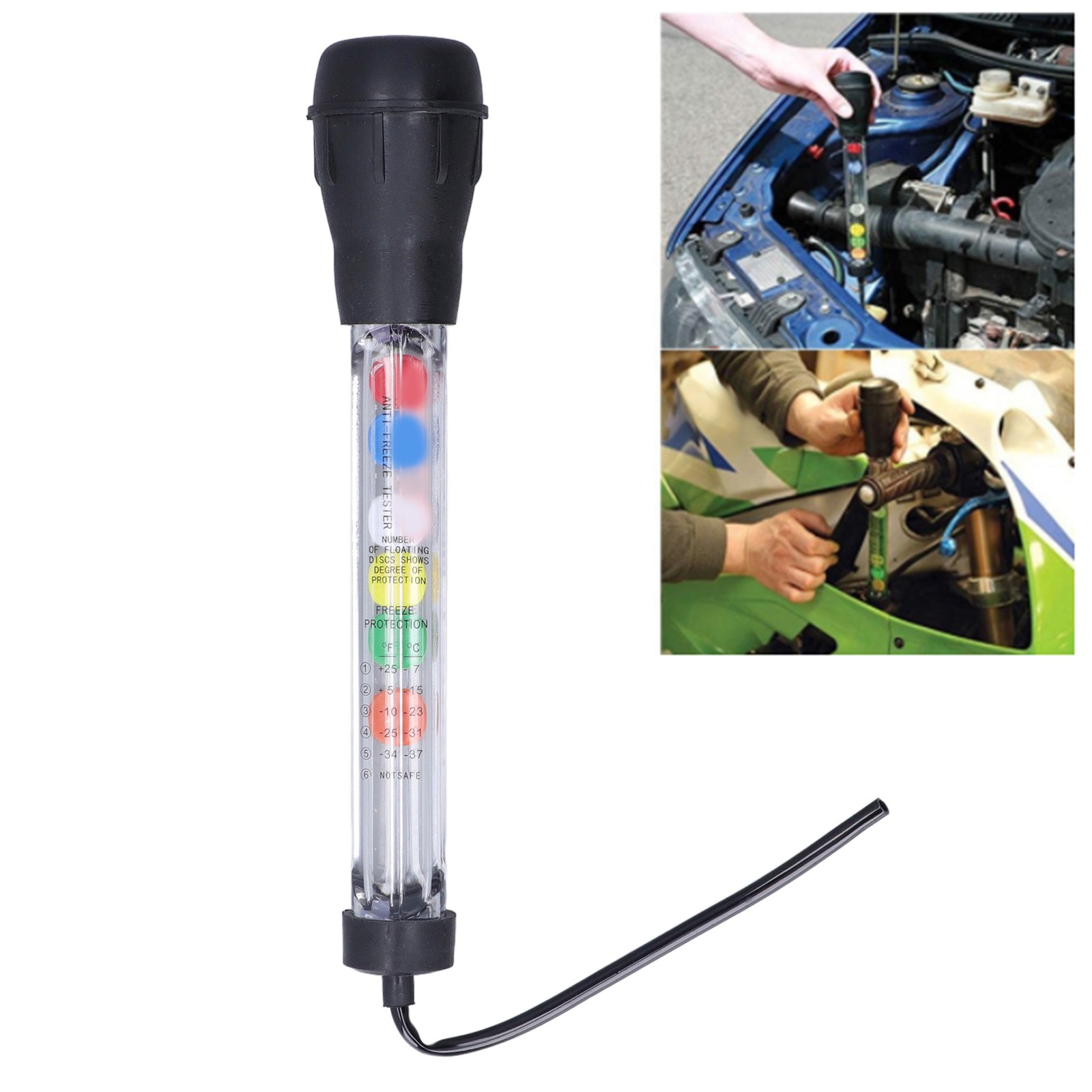 New Car Hydrometer Tester Precision Gravity Float Acid Quality Analyzer Density