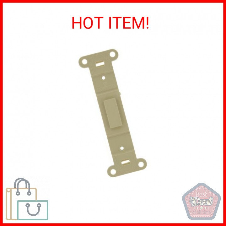Leviton Toggle Plastic Adapter Plate, Blank Toggle No Hole, 80700-I, Ivory