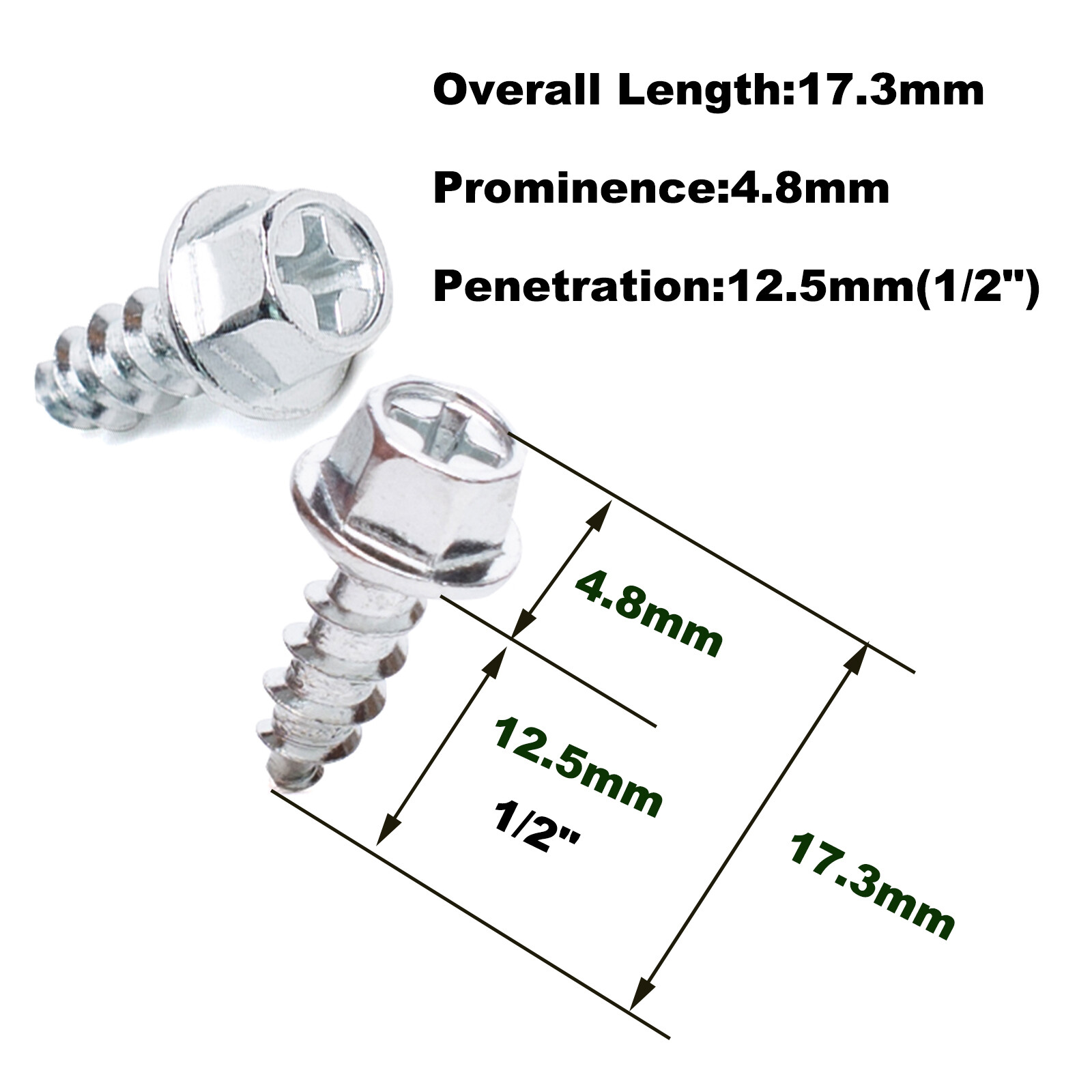 Hard Case Wading Boot Studs 30 Pack - Heavy-Duty Screw-In Traction Spikes