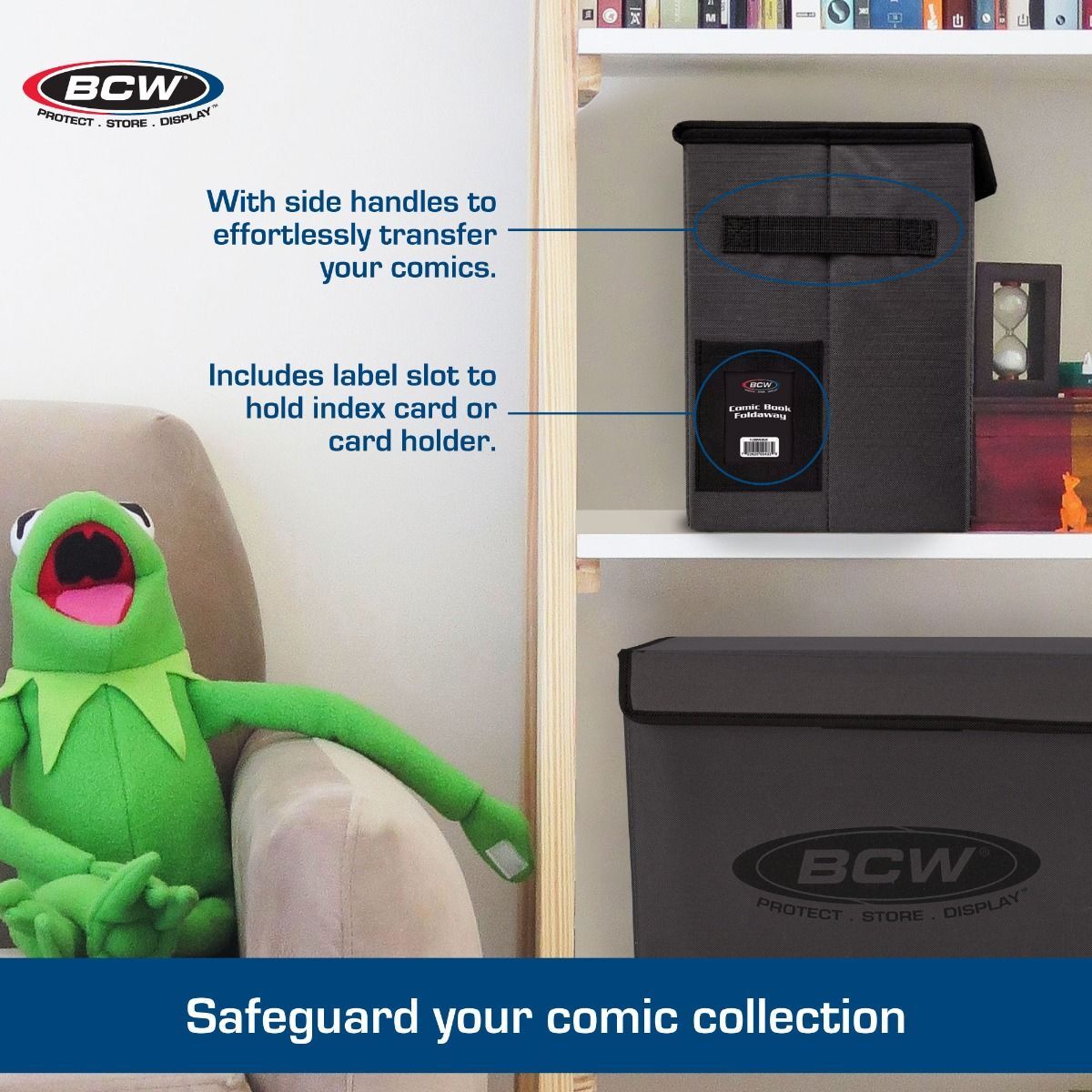 2 BCW Black Comic Book Foldaway Totes