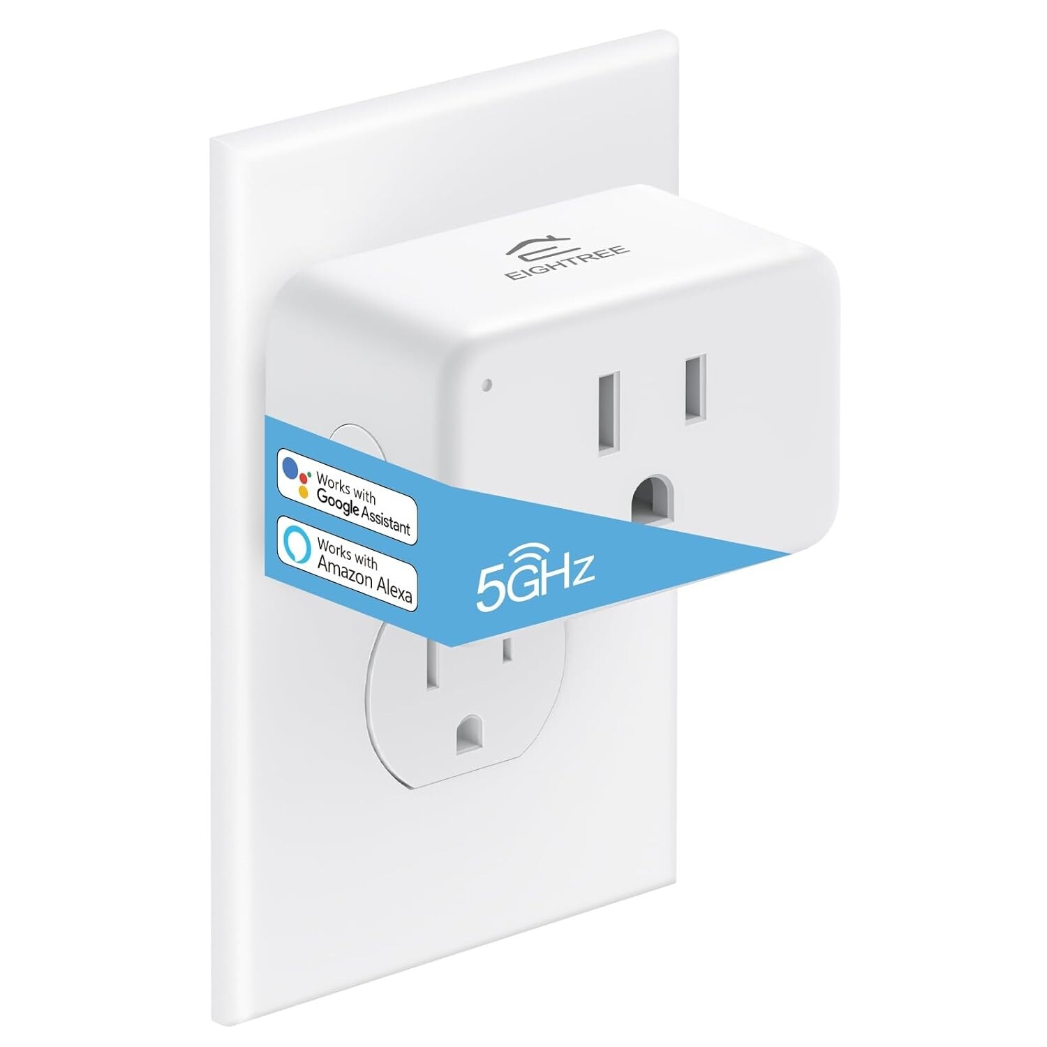 Mini Smart Plug 5GHz & 2.4GHz Wi-Fi, Compatible with Alexa & Google ...