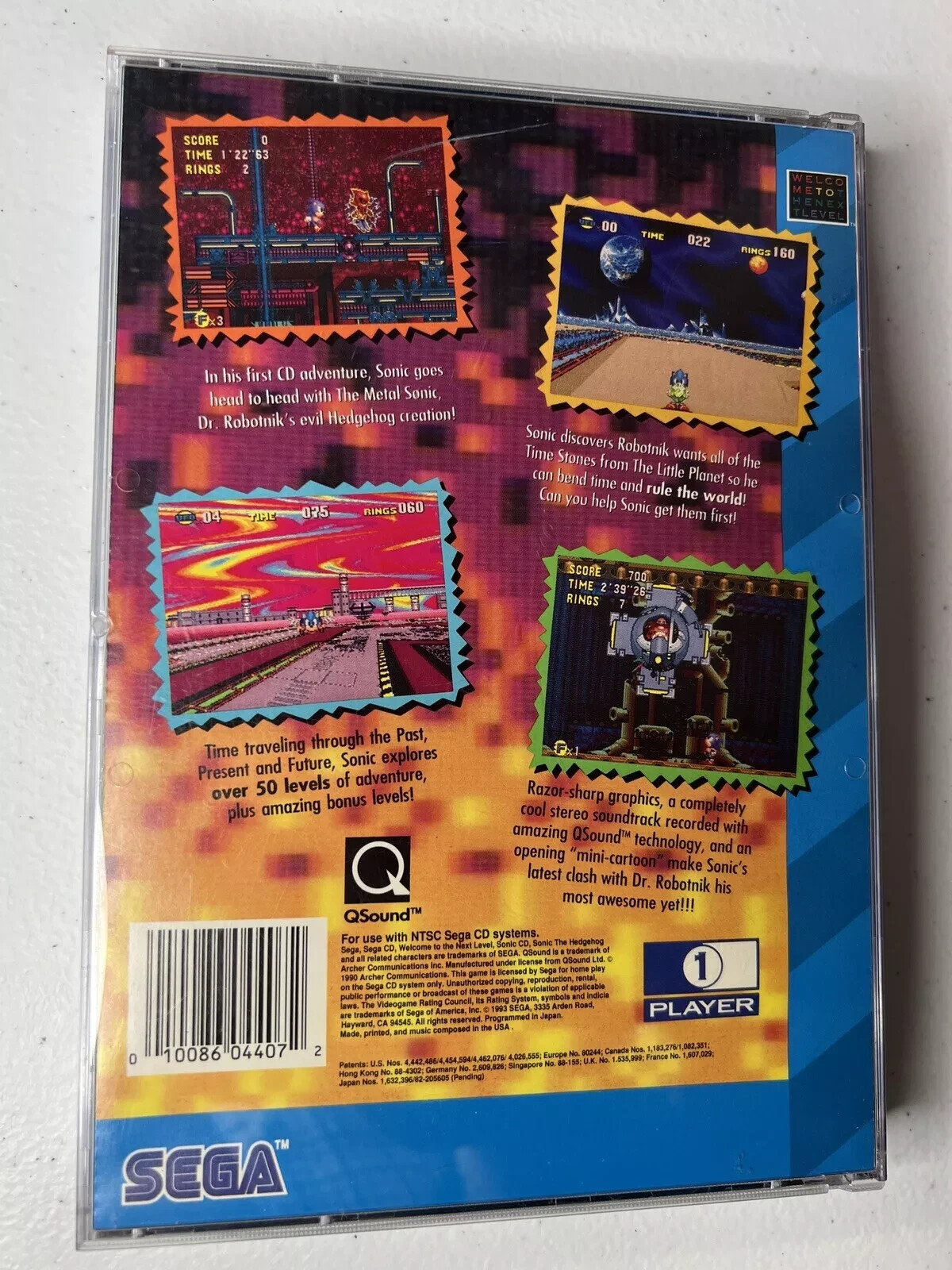 (10) SEGA CD Saturn Replacement Long Box CD Disc Video Game Case Holder + Foam