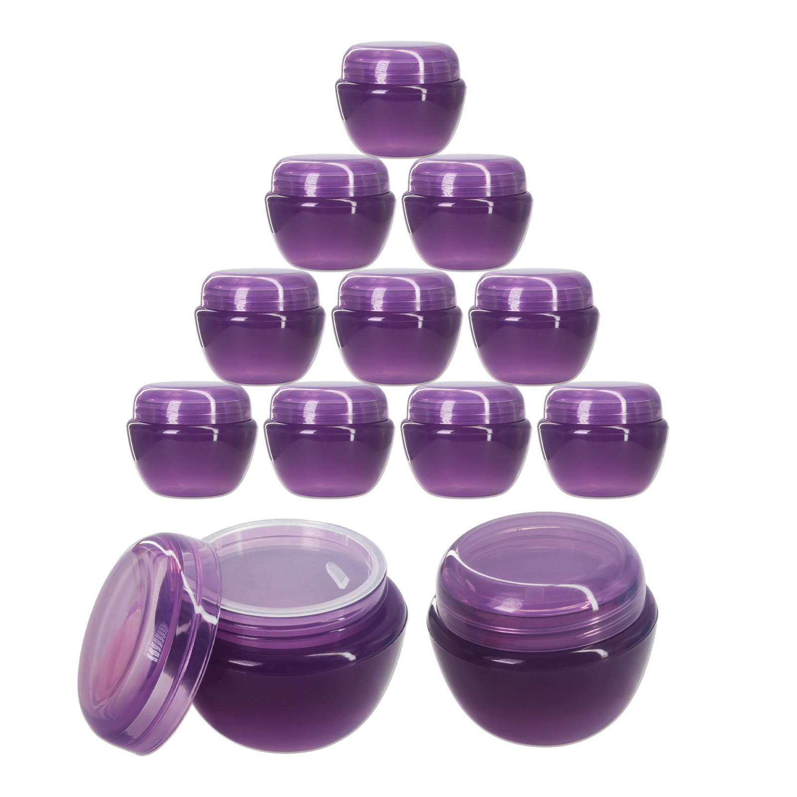 Beauticom® (12 Pieces) 50G/50ML High Quality Purple OV Container Jars