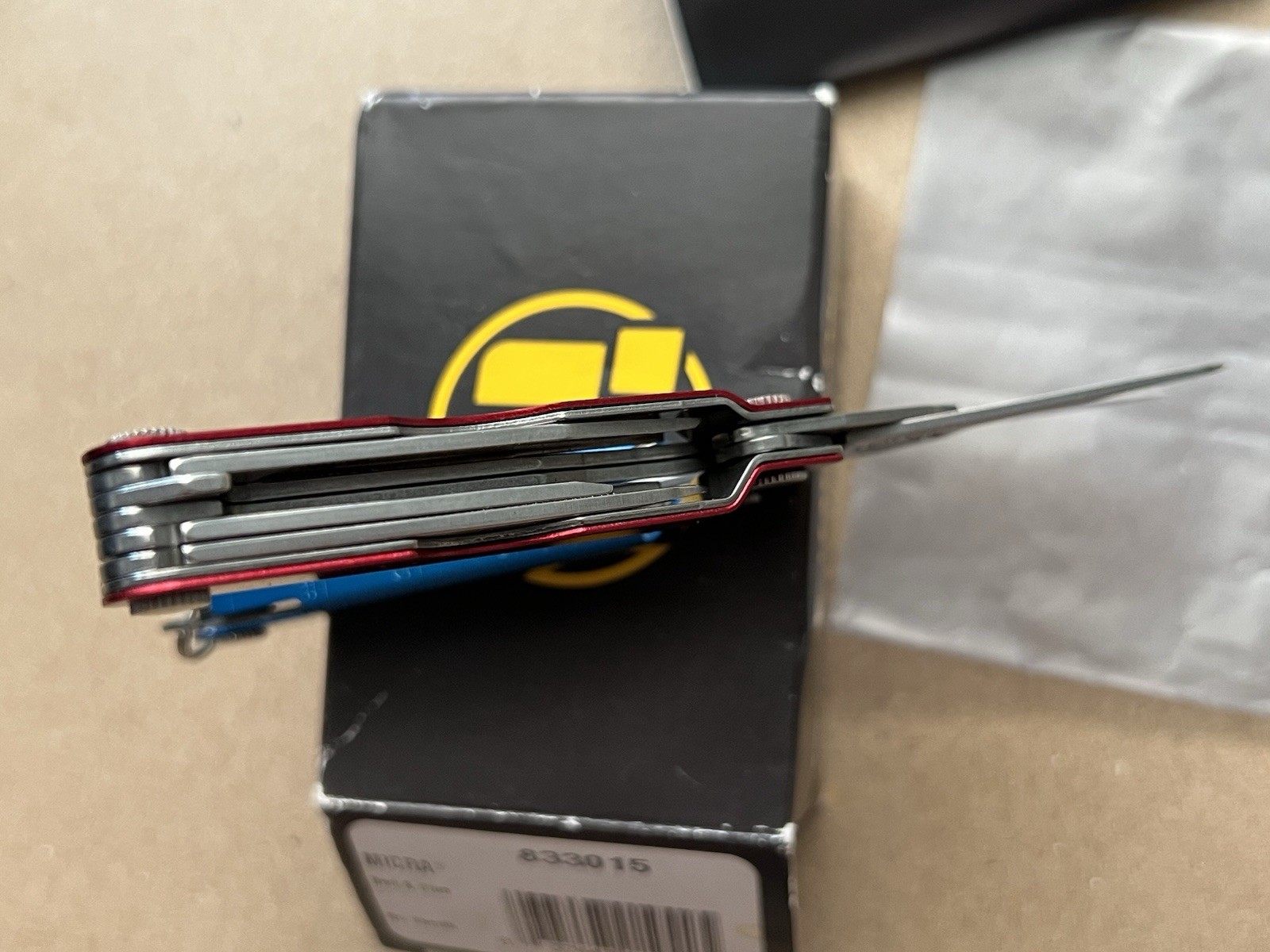 LEATHERMAN Micra - Red & Blue, Mint in Box, Rare.
