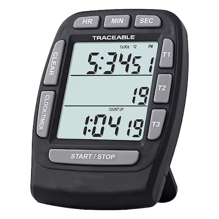 Traceable 9022539 Digital Clock,  Countdown, Countup,  20Hrs
