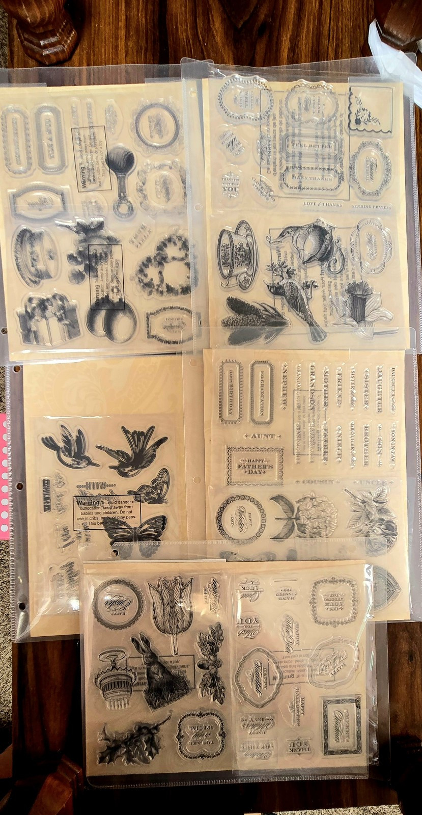 Anna Griffin Stamps And Die Set-LARGE LOT