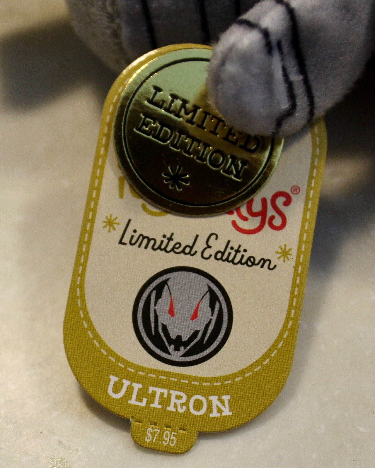 Hallmark Itty Bittys Marvel Ultron Limited Edition 4.5" Plush NWT