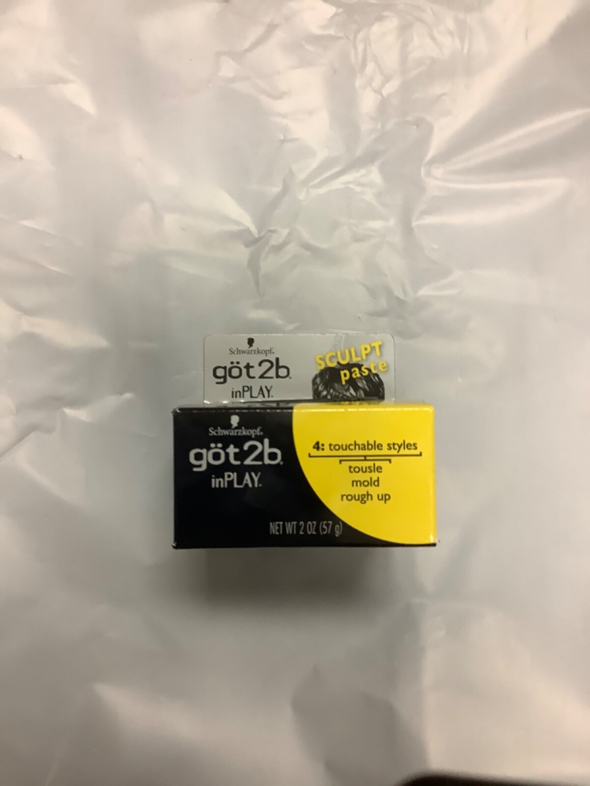 💥 Schwarzkopf Got2b inPLAY Hair Style Sculpt Paste ~2 oz ~ FAST SHIPPING! 💥