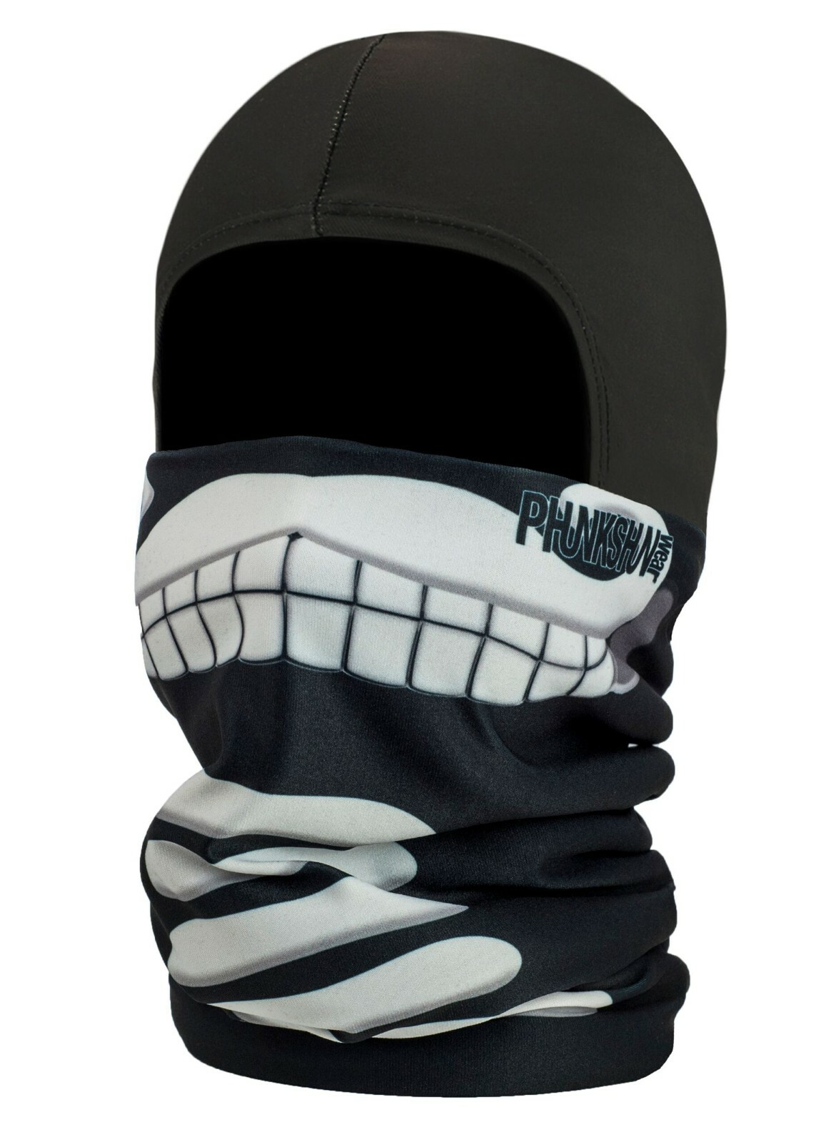 PHUNKSHUN YOUTH BALLERCLAVA MUSTACHE SKELETON BALACLAVA FLEECE SKI FACE MASK NEW