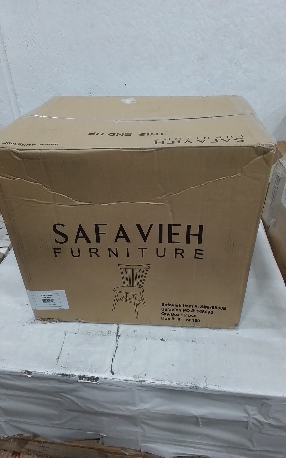 Safavieh PARKER SPINDEL SIDE CHAIR, Reduced Price 2172745919 AMH8500E