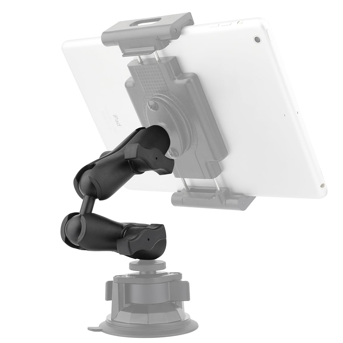 Ball Double Socket Arm with Dual Extension Ball Adapter with RAM B Size 1"
