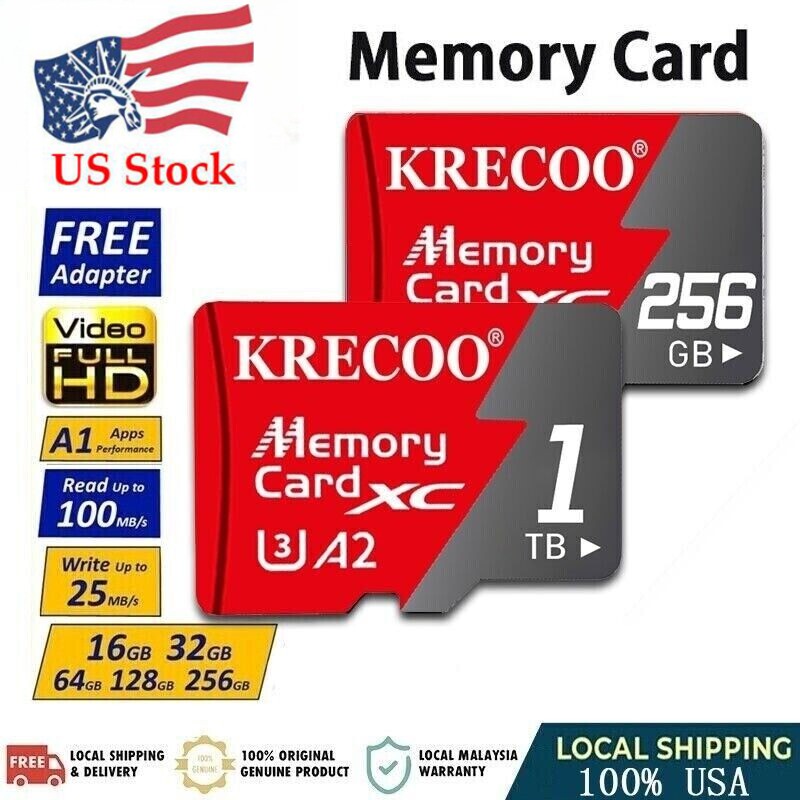 1024GB Memory Card Micro SD Card 256GB/1TB Ultra Class 10 TF Card Wholesale Lot