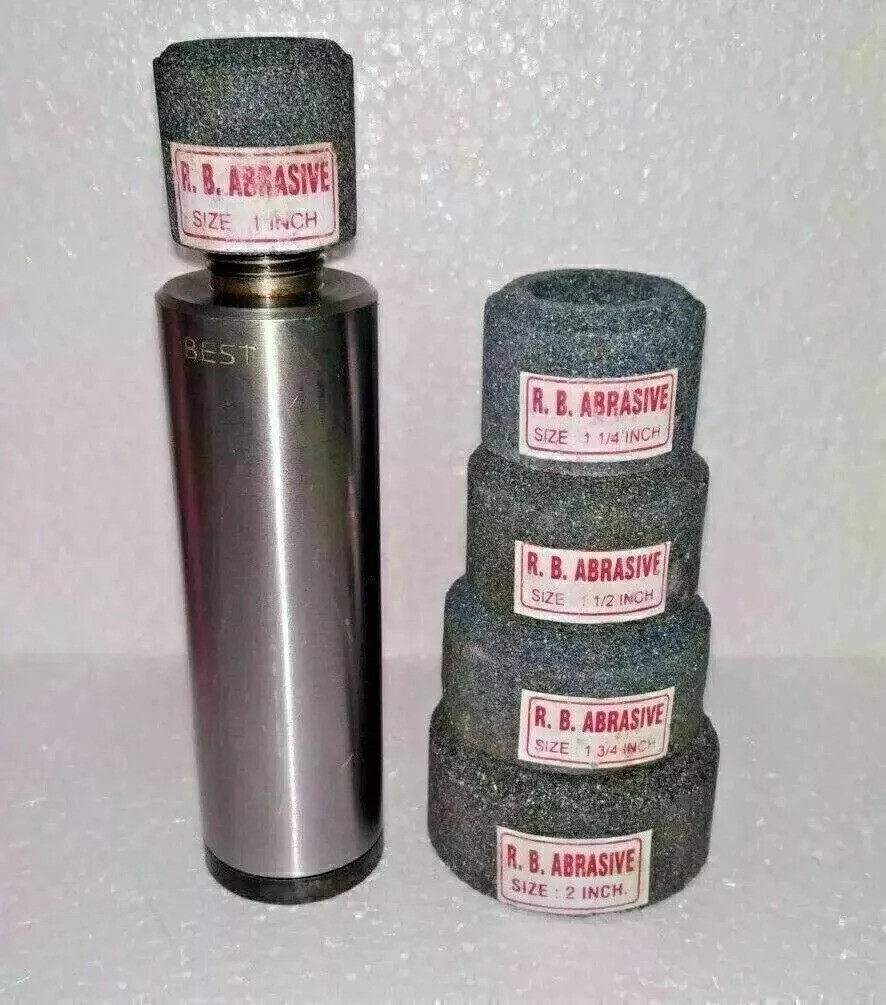 SIOUX STYLE VALVE SEAT GRINDER STONE HOLDER THREAD 11/16 " With 5 Pcs Stones.
