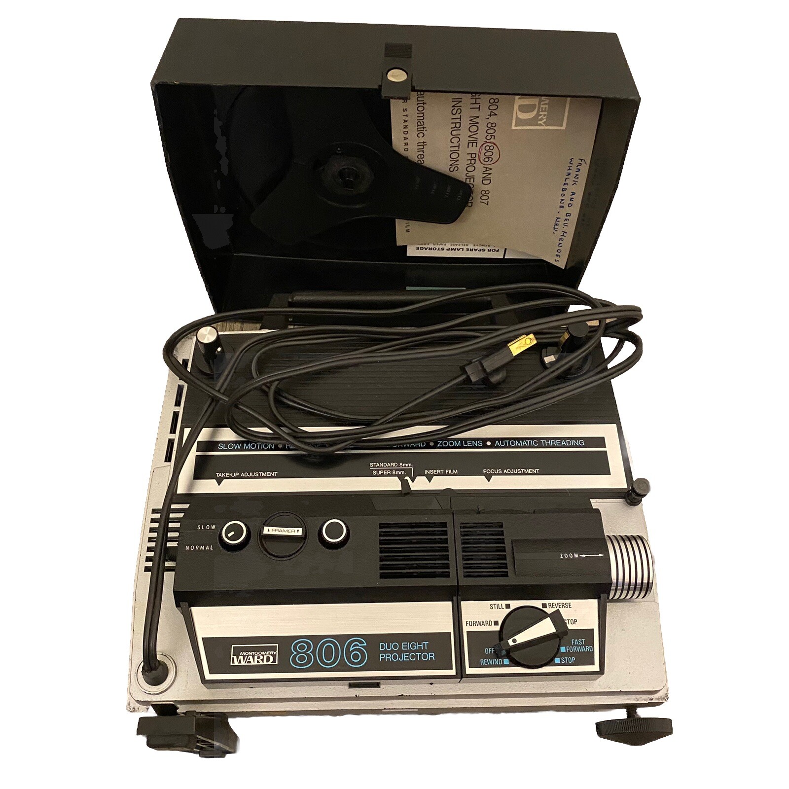 Vintage Montgomery Wards 809 Duo 8 Movie Film Projector