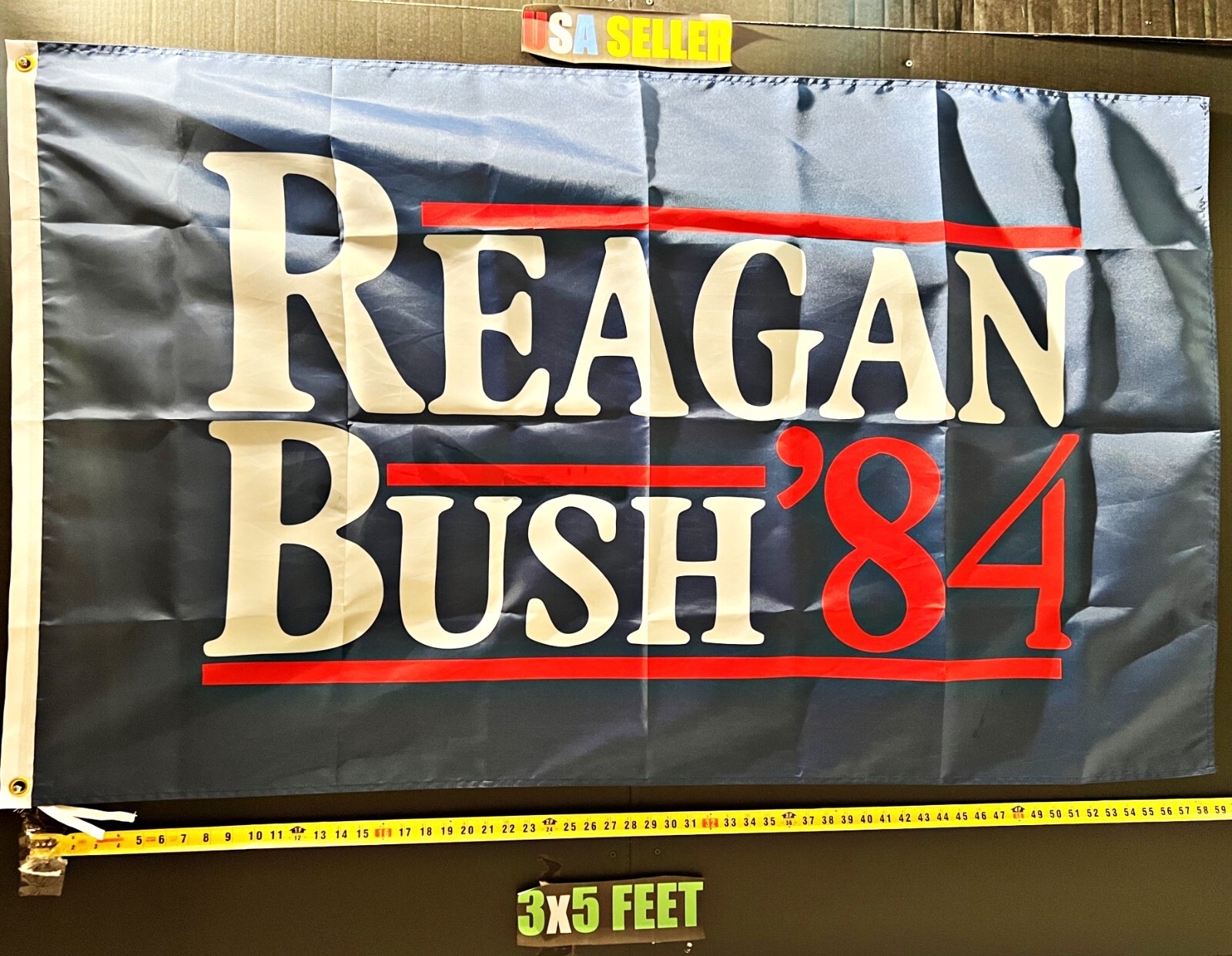 Donald Trump Flag FREE USA SHIP Reagan Bush 84 Republican Desantis USA Sign 3x5'