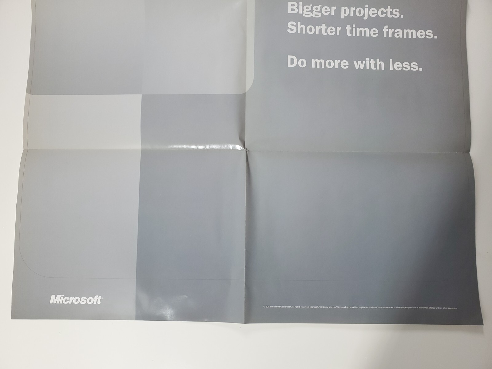 Vintage Microsoft Windows 2003 Server Promotional Poster Partner Program