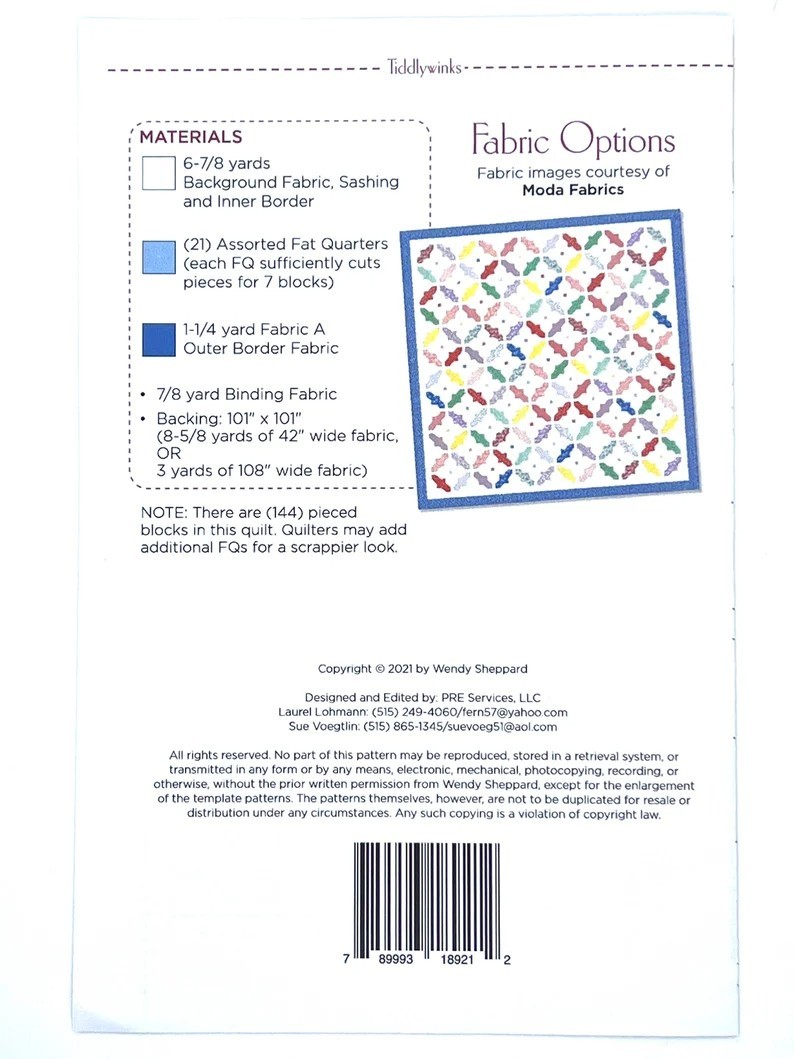 Bundle of 4 quilt patterns from our closed shop