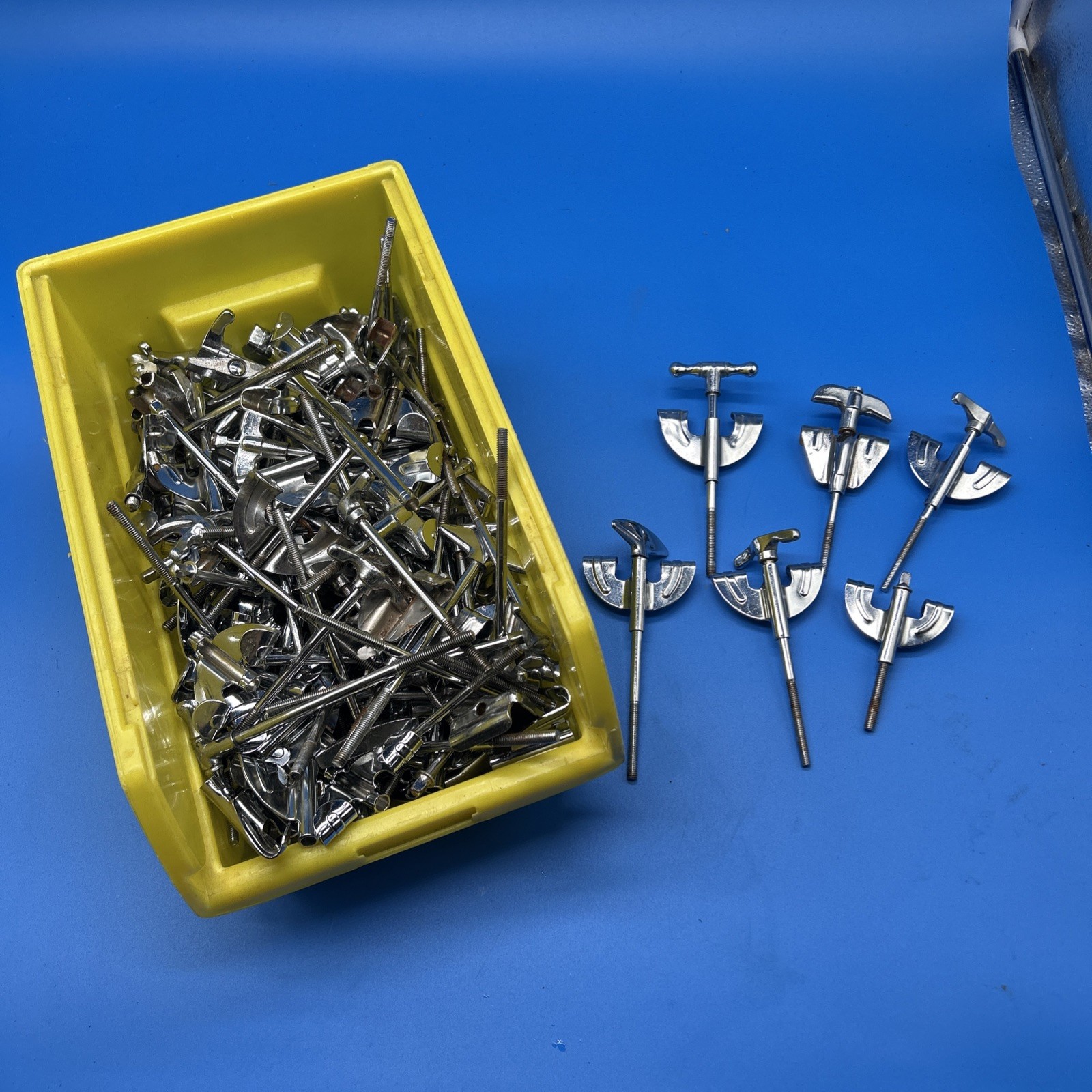 HUGE LOT ! Parts Or Repair vintage bass drum tension rod and claw assembly Drums