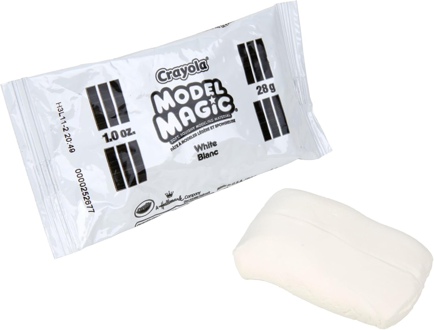 10 1oz Packs - Crayola MODEL MAGIC Clay - WHITE - Nontoxic - Free Shipping!
