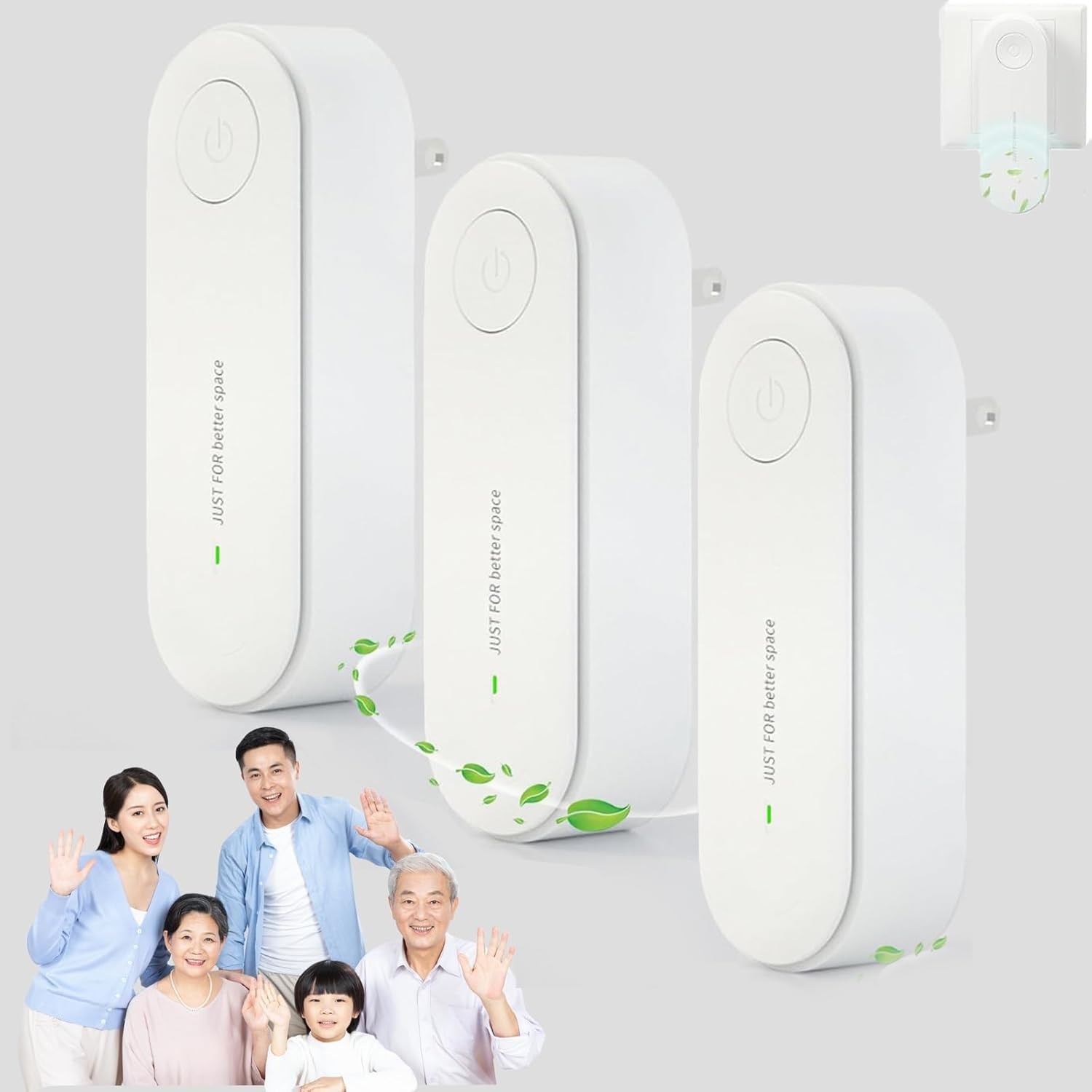 3 Pcs 2026 New Magair Air Purifier For M0ld, Magair Air Purifier Plug In No Filt