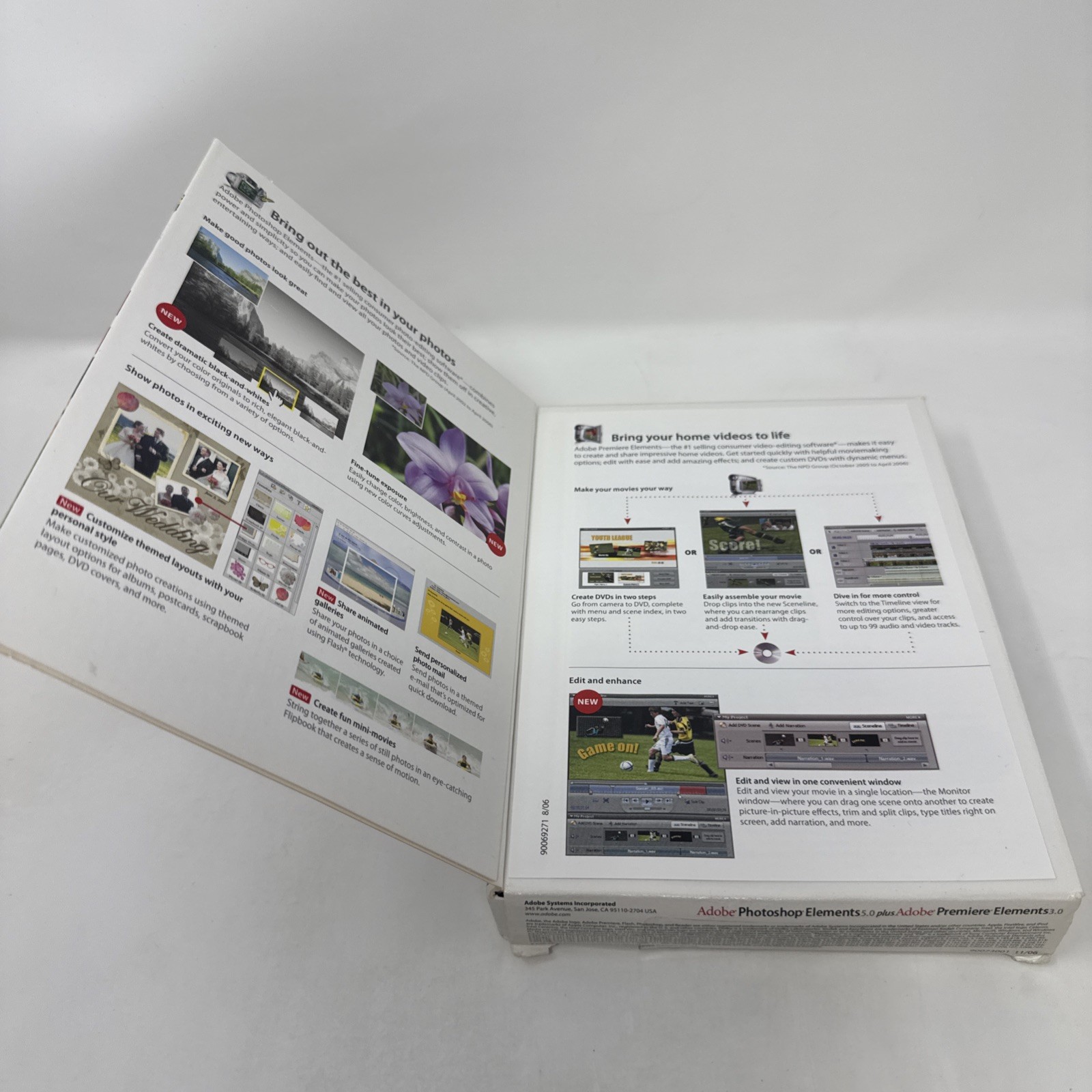 Adobe Photoshop Elements 5.0 & Adobe Premiere Elements 3.0! ~ Fast Shopping!