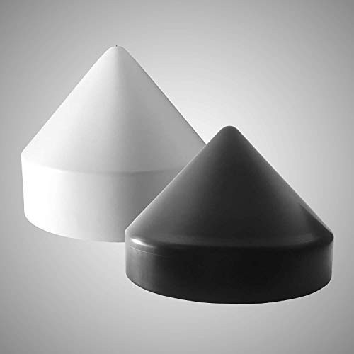 XCEL Piling Cap Cones Black & White Sizes 4" to 13-1/2"