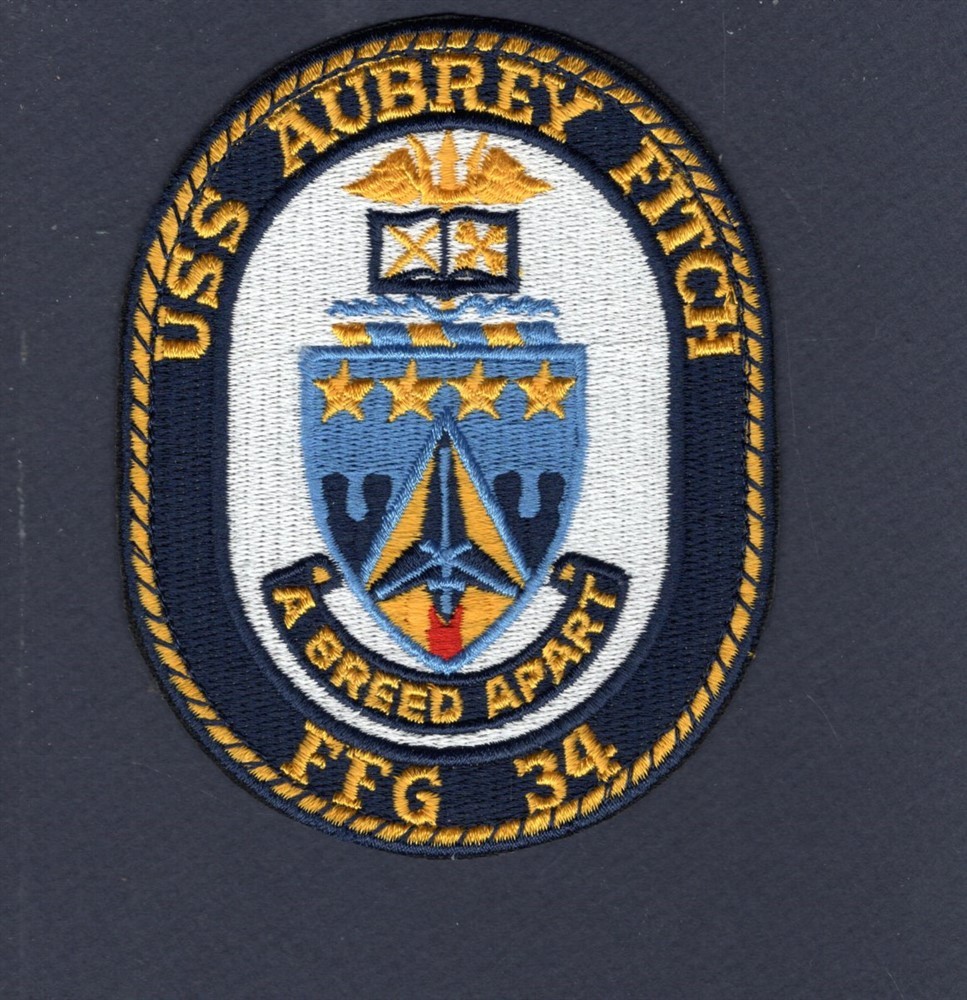 Original FFG 34 USS AUBREY FITCH US NAVY Frigate Ship Squadron Cruise Patch