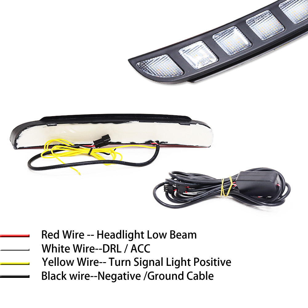 Sequential Switchback LED DRL Turn Signal Lights Kit For 2016-2019 Ford Explorer