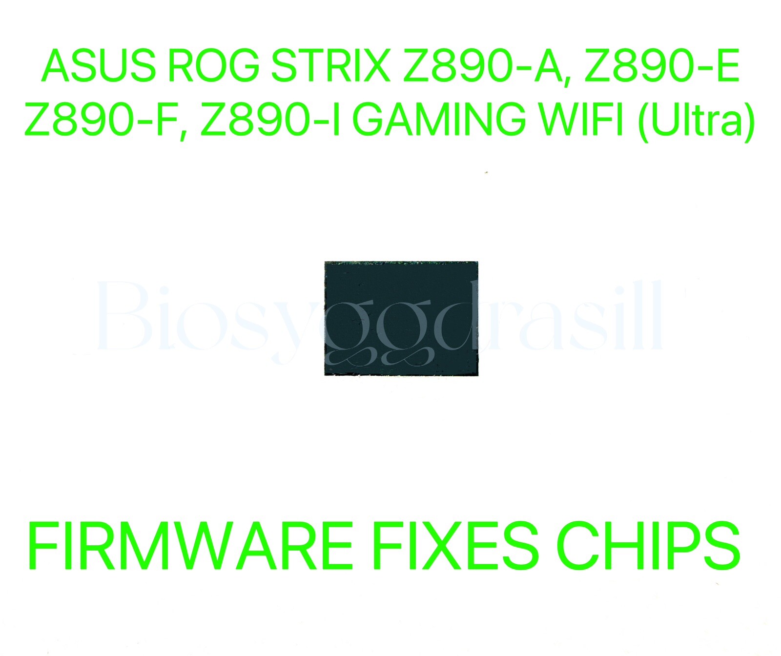 ASUS ROG STRIX Z890-A, Z890-E, Z890-F, Z890-I GAMING WIFI, FIRMWARE BIOS CHIP