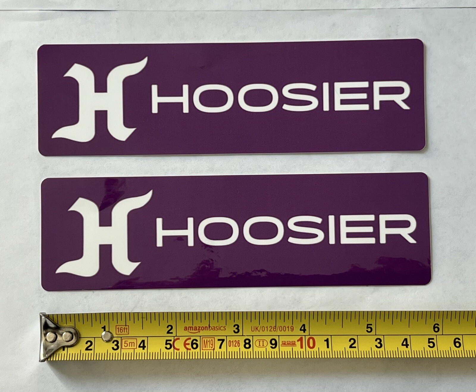 2 HOOSIER tire decals stickers hotrods offroad racing drags dirt track modified