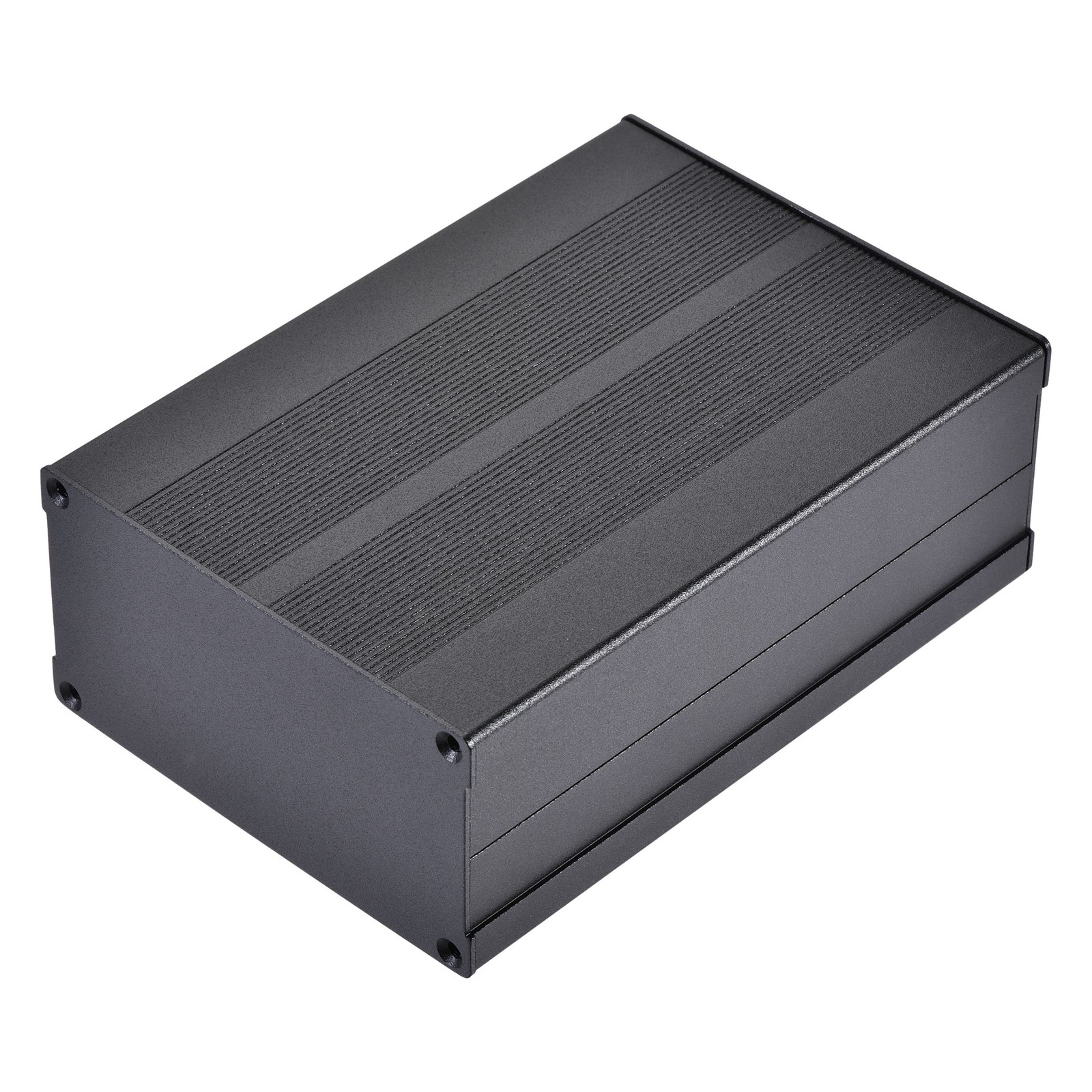 150mm x 105mm x 55mm Aluminum Electrical Project Case Black