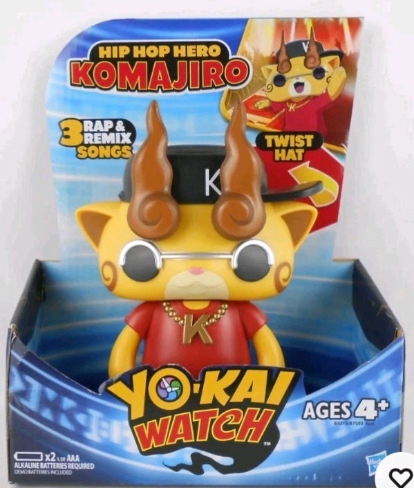 Yo Kai Watch Hip Hop Hero Komajiro 3 Rap & Remix Songs Hasbro New 2016