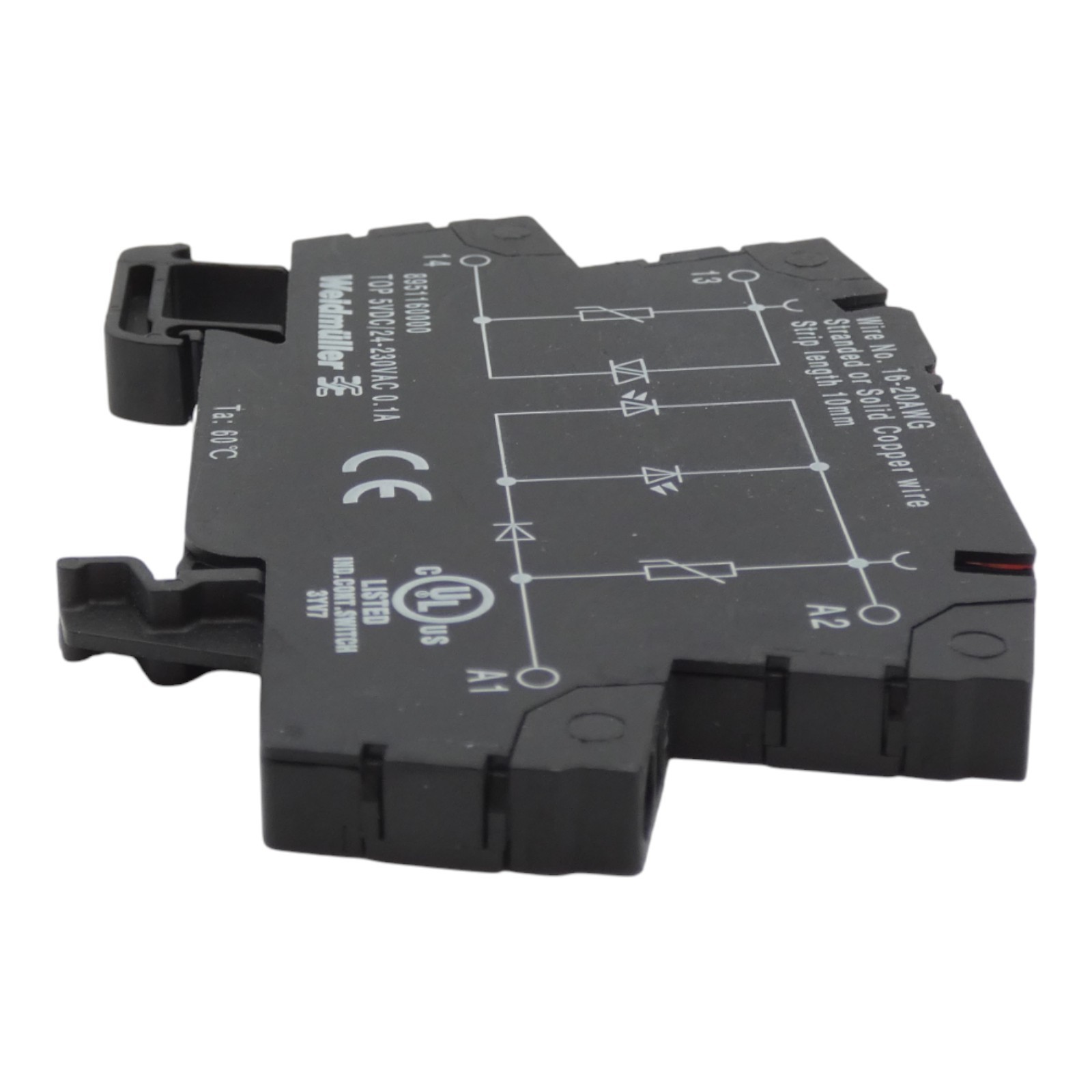 2x Weidmüller 8951160000 24...230V AC solid state relay/solid state relay -used-