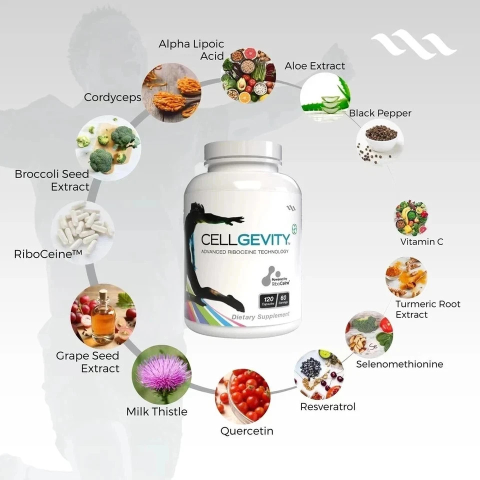 Cellgevity Advanced Riboceine Technology, 120 Vegetable Capsules, Exp. 10/2027.