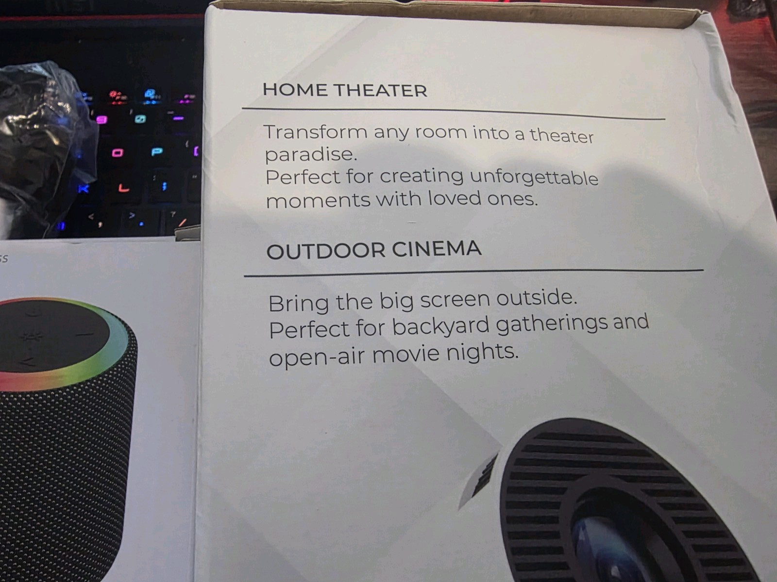 Brand New! VISION BEAM PROJECTOR.+ EXTRAS