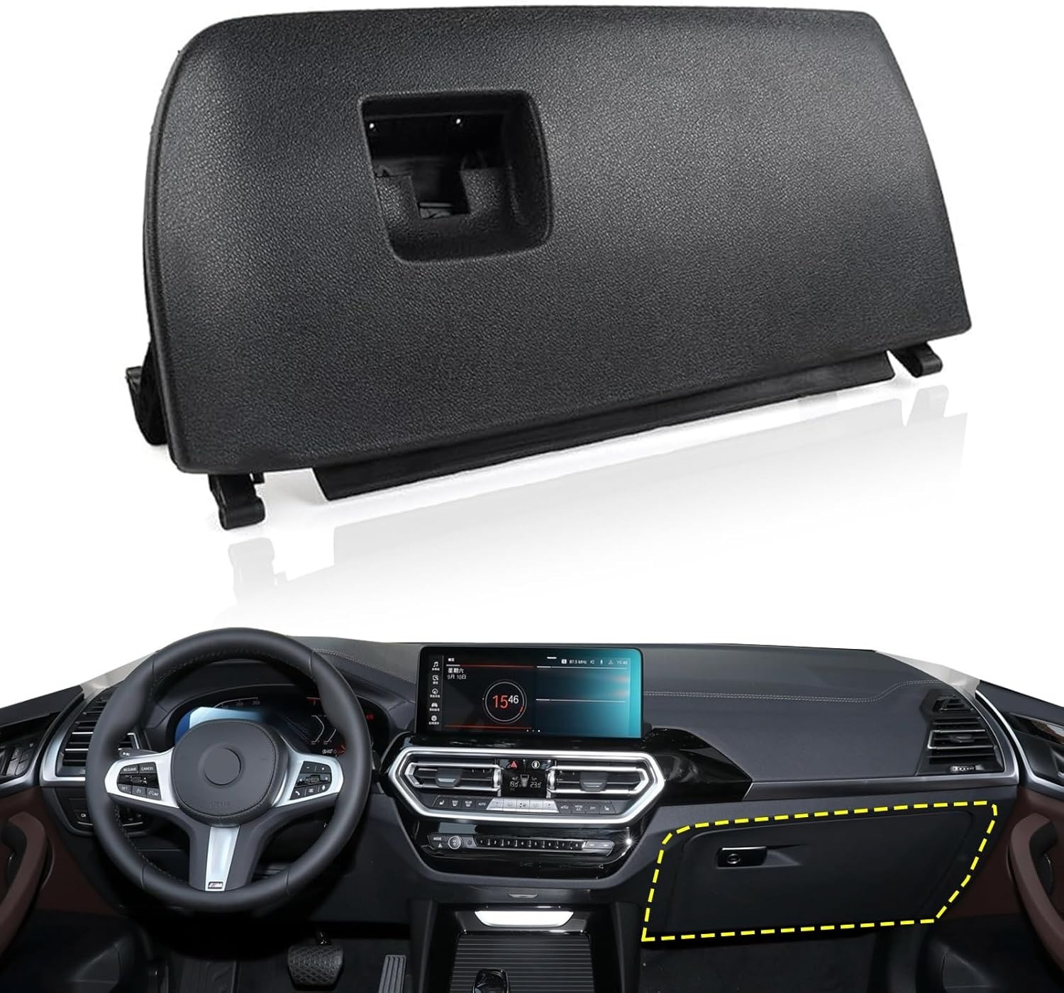 Dash Glove Box Door Lid Black For BMW X3 X4 F25 F26 2011-2018 51166839000