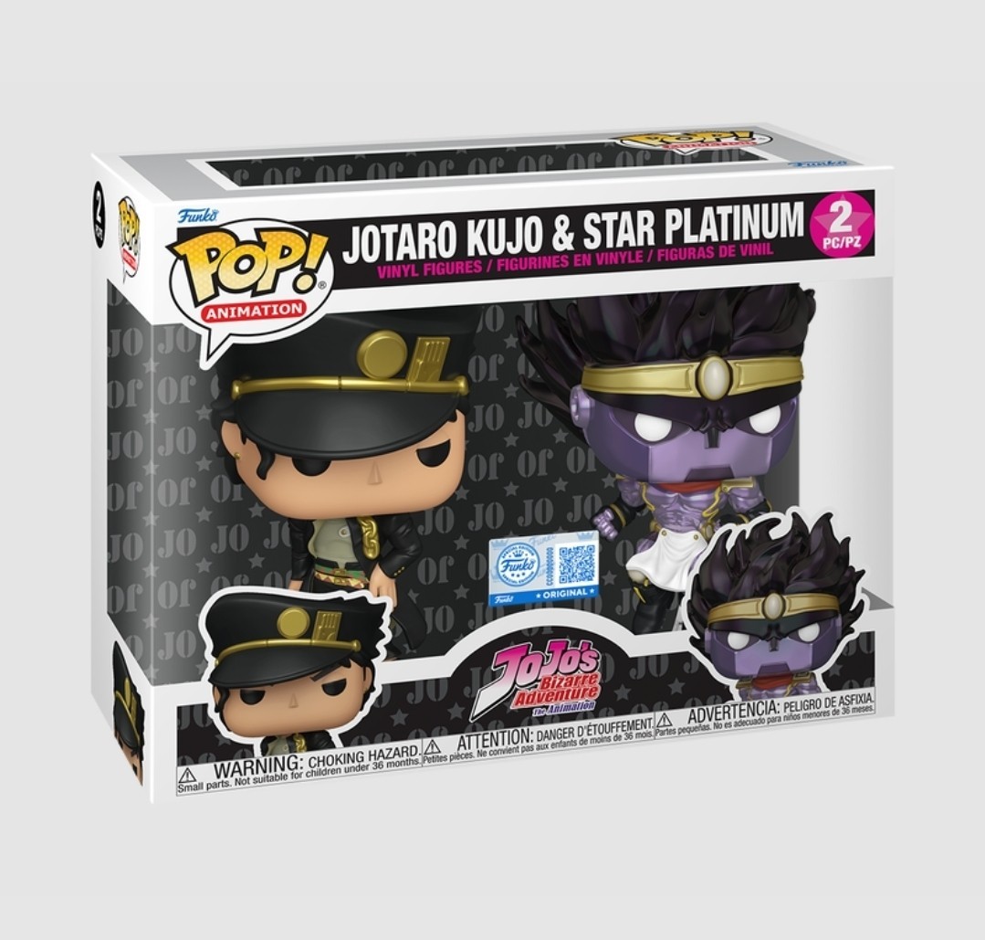 JoJo's Bizarre Adventure Funko Pop Jotaro Kujo & Star Platinum Exclusive PreSale