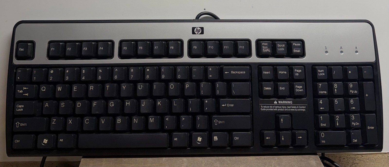 Genuine HP 9109 WIN(DOM) PS/2 Wired Keyboard -Fast Ship