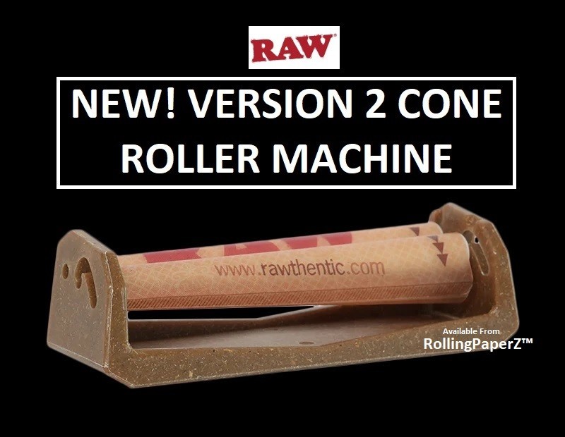 RAW Version 2 CONE ROLLER ROLLING MACHINE Rolls KING SIZE & 1 1/4 Size Cone