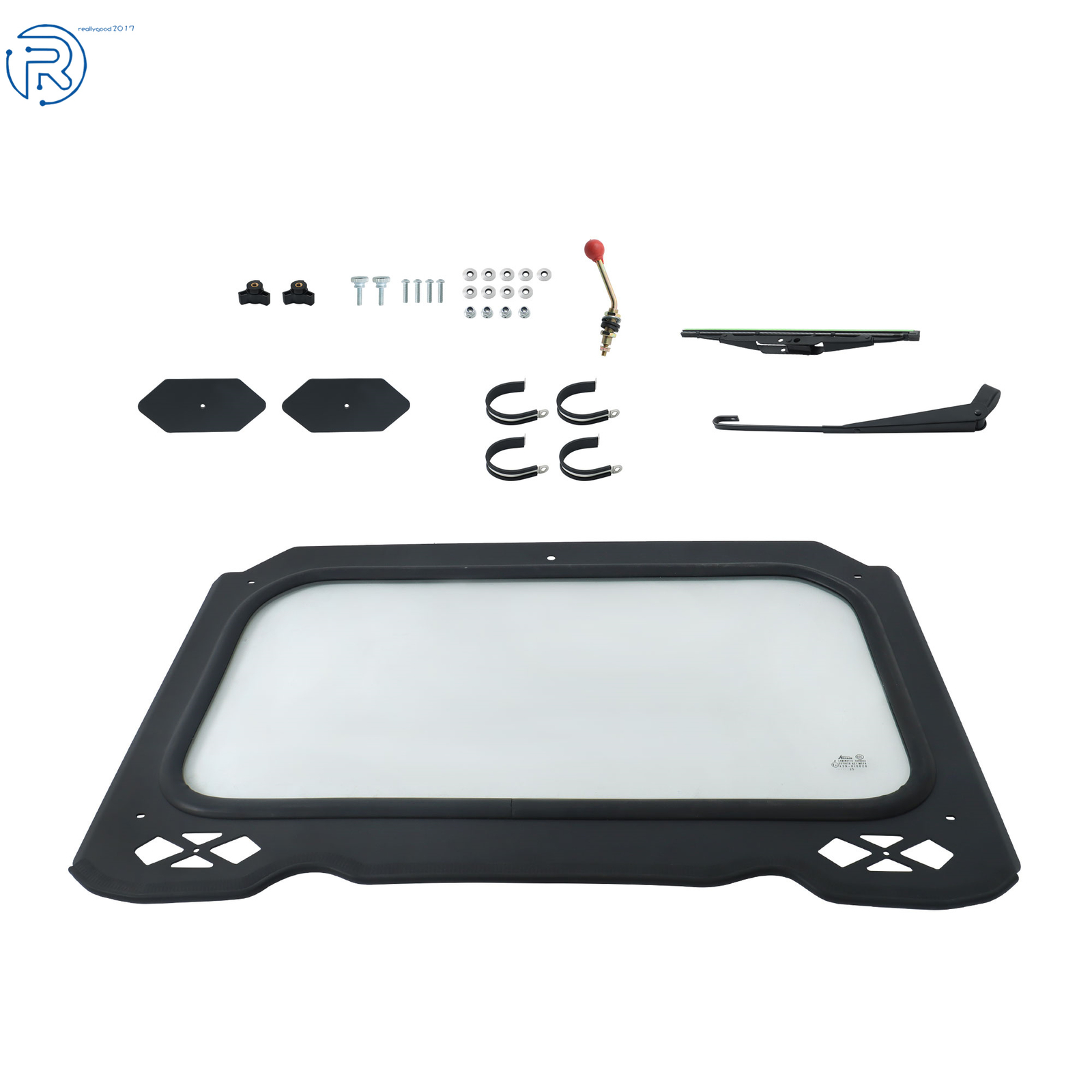 Full Glass Windshield w/ Wiper For 2014-2018 Polaris RZR XP 1000 / XP 4 1000