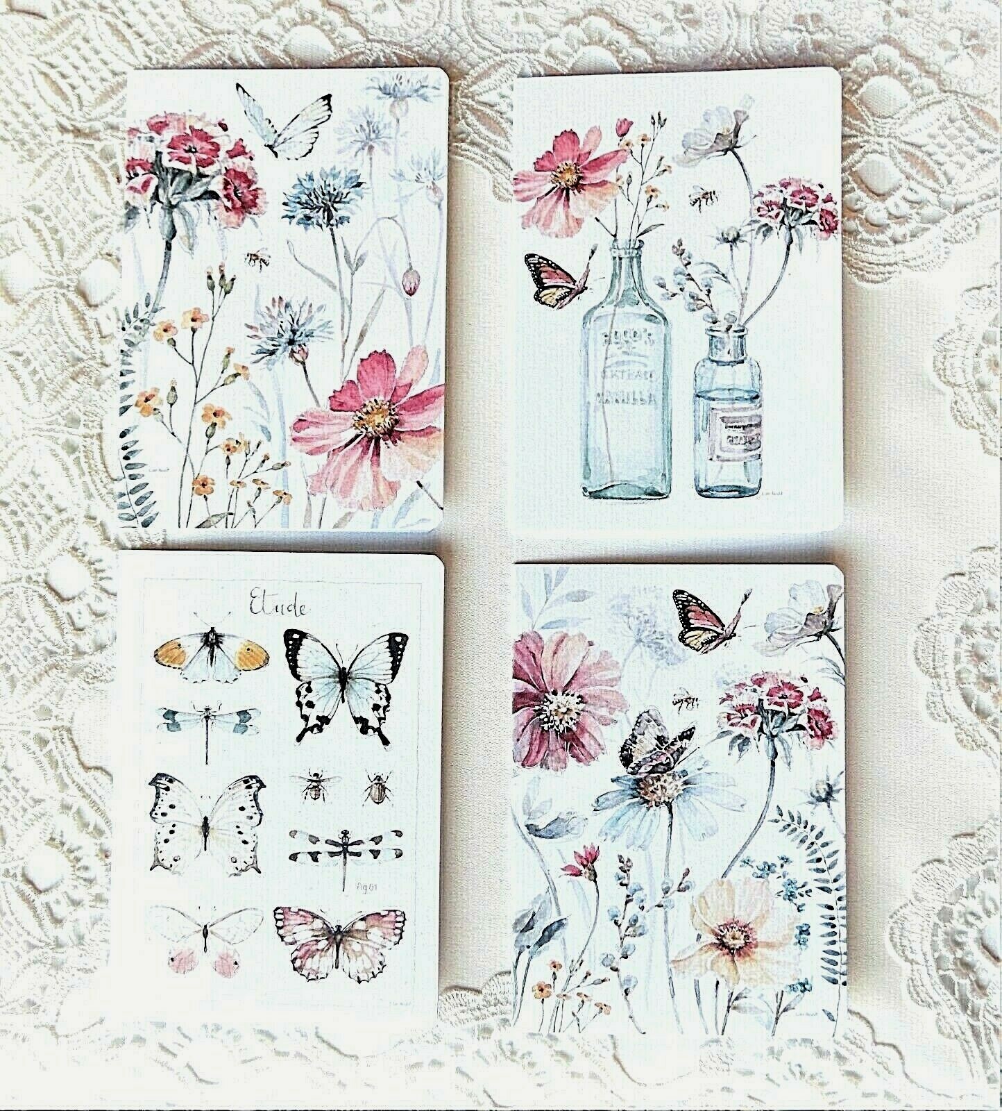 Legacy 16-Piece Blank Assorted Card  Set  ~~  Floral Designs  ~~ NEW ~~