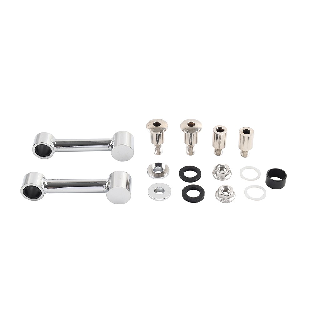 Chrome Front Mudguard Mount Bracket Kit For Harley Softail Springer FXSTS 93-06