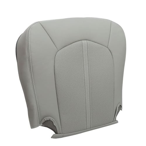 Front Driver Side Bottom Leather Perforated Seat Cover Compatible with Gray