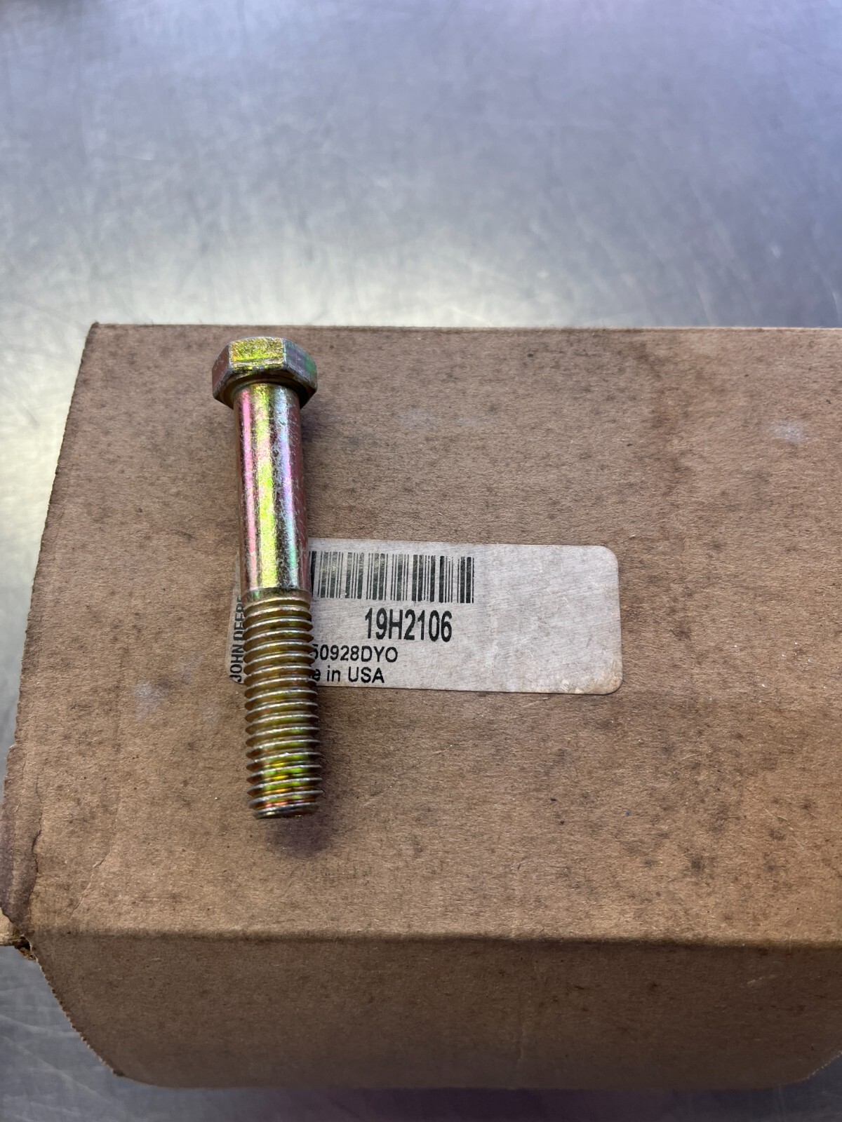 9H2106   GENUINE OEM  John Deere   BOLT   7/16" x 2-3/4"