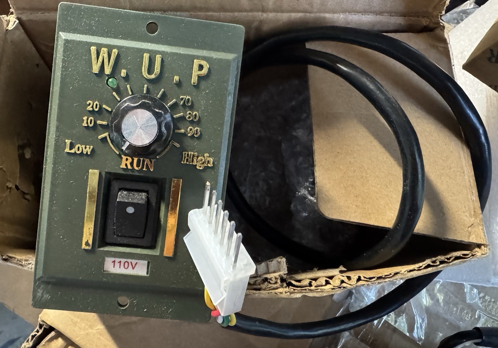 W.U.P US-15W 110V AC Speed Control Unit 15W 4A Chassis Enclosure
