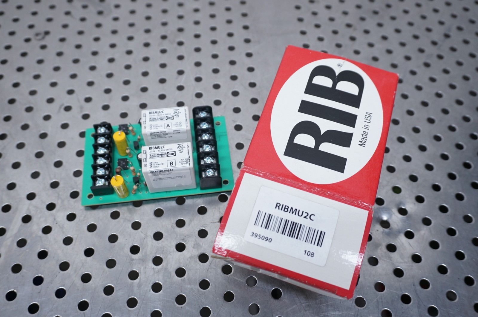 RIB RIBMU2C Pilot Relay, 15 Amp, SPDT, 10-30 VAC/DC, 120 VAC Coil - NEW